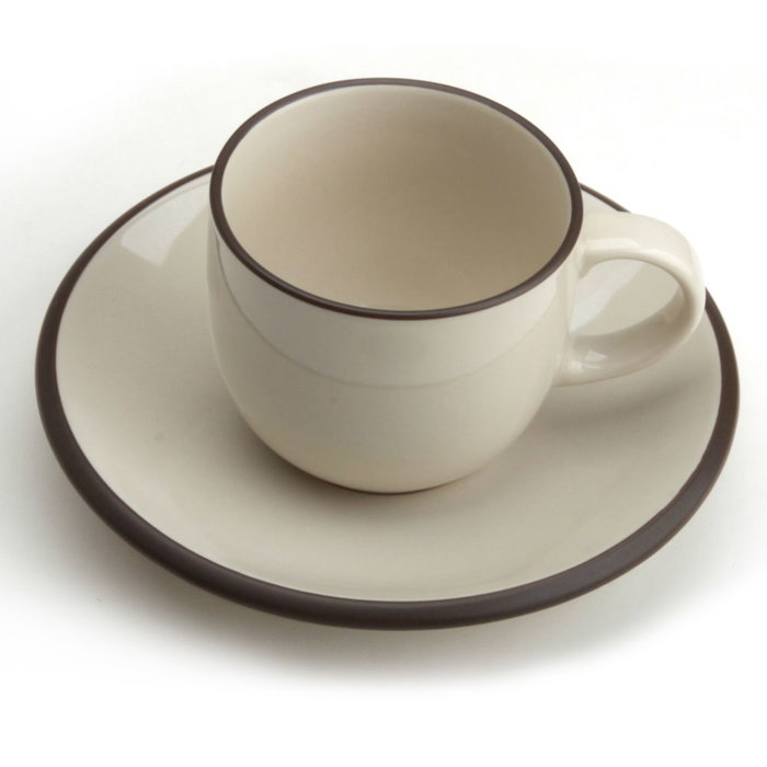 Avet Taza de Té con Plato 280 ml (6 Unidades) Stoneware Hampshire